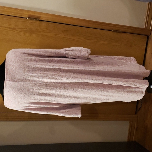 Lane Bryant pink space dye half sleeve comfy dress - Picture 5 of 7